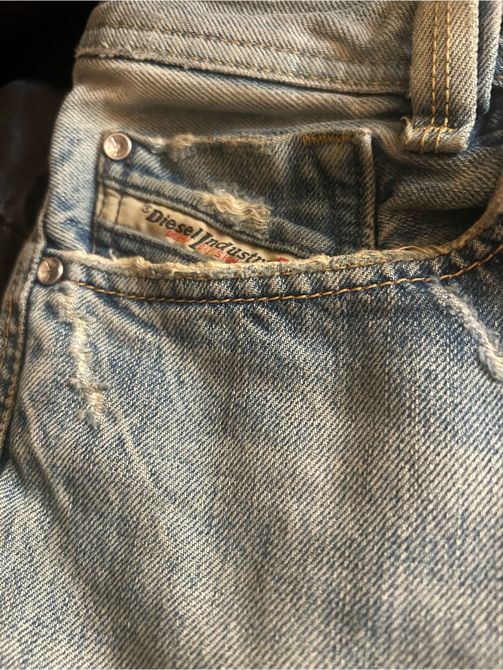 Diesel Light Wash Men's Relaxed Denim Jeans